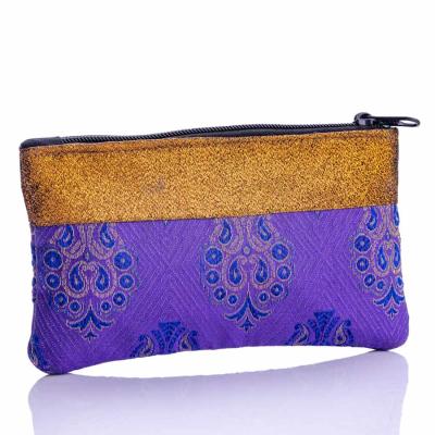 Golden Blue Cosmetic Pouch
